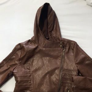 Faux leather jacket